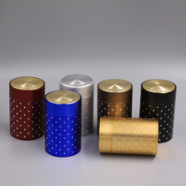 Mini metal small titanium alloy tea cans iron box tea cans portable tea box travel sealed tea packaging box