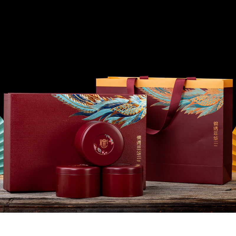 Tea packaging box empty gift box tea iron box Tieguanyin universal black tea half catty box empties box private bookings-Taobao