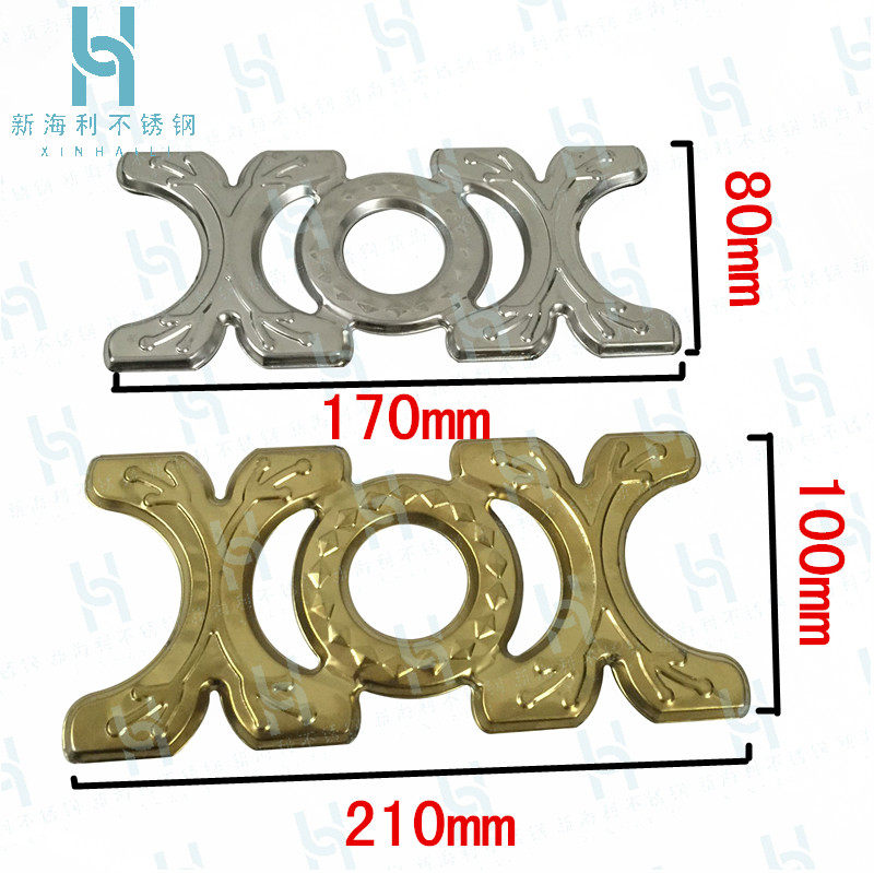 Stainless steel decorative door flower window flower accessories fence anti-theft net accessories 201 304 stainless steel XOX stamping flower