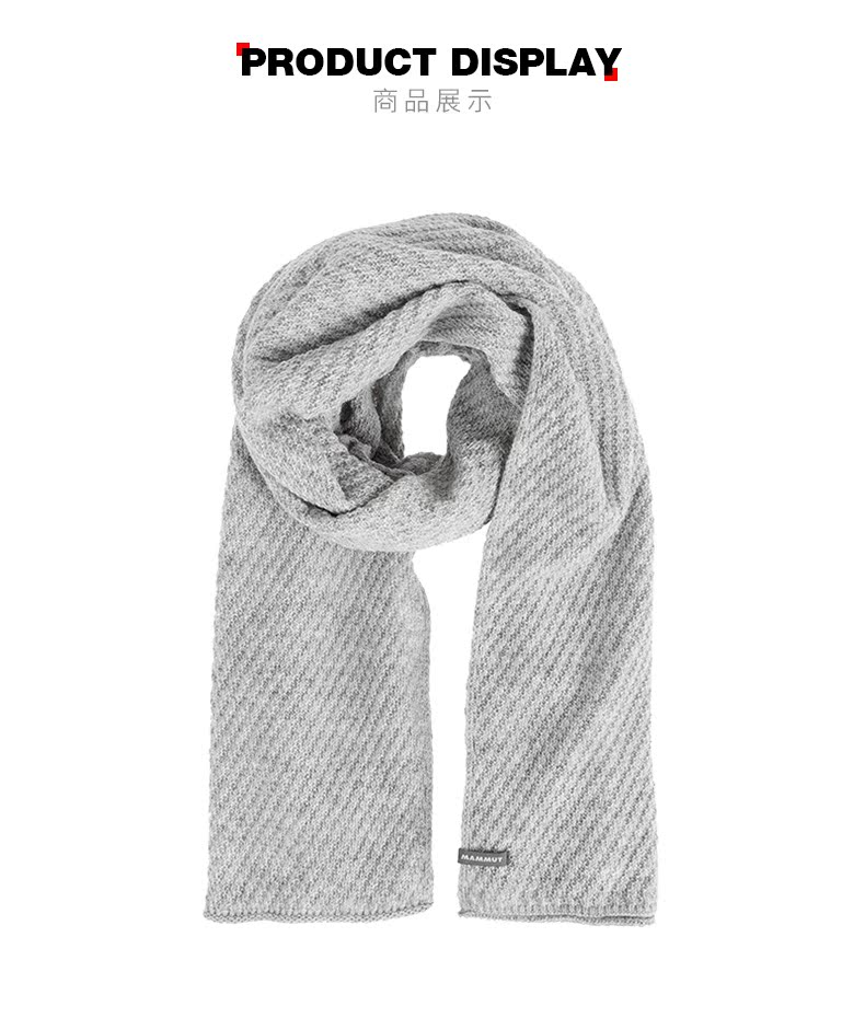 [Mùa thu và mùa đông mới] Cặp đôi ma mút MAMMUT len đan khăn quàng cổ ấm áp khăn che mặt đi phượt