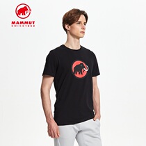 MAMMUT Mammoth Classic Men Organic Cotton T-shirt Short Sleeve Summer Top