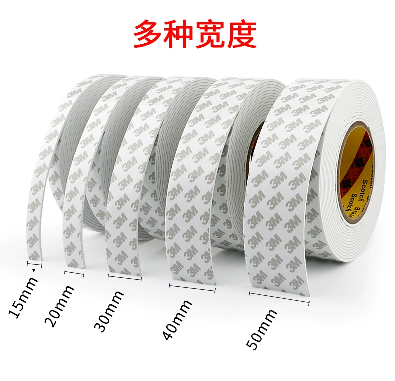 Mạnh hai mặt băng bọt 3M hai mặt băng bọt EVA trắng xốp dày mạnh mẽ cho sự hấp thụ sốc đứng về phía băng keo mà không để lại dấu vết của bức tường bọt đặc biệt băng hai mặt