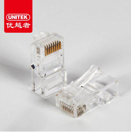 Superior Engineering Six Categories Crystal Head cat6 Class one thousand trillion 8p8c Gold Plated rj45 Head 100 Boxes Pure Copper
