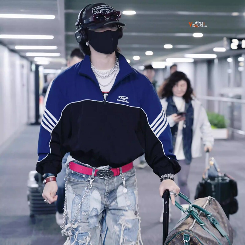 Protocol Index 25Fw Color-Blocked Striped Reflective Sports Jacket Retro Casual Zipper Jacket