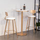 Nordic bar table and chair combination marble minimalist bar chair creative milk tea shop square table bar table high table