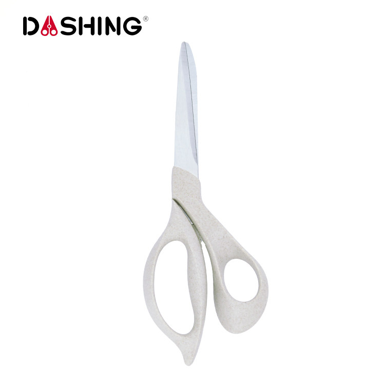 Dexin spot stainless steel scissors straw handle stationery scissors home office scissors wholesale