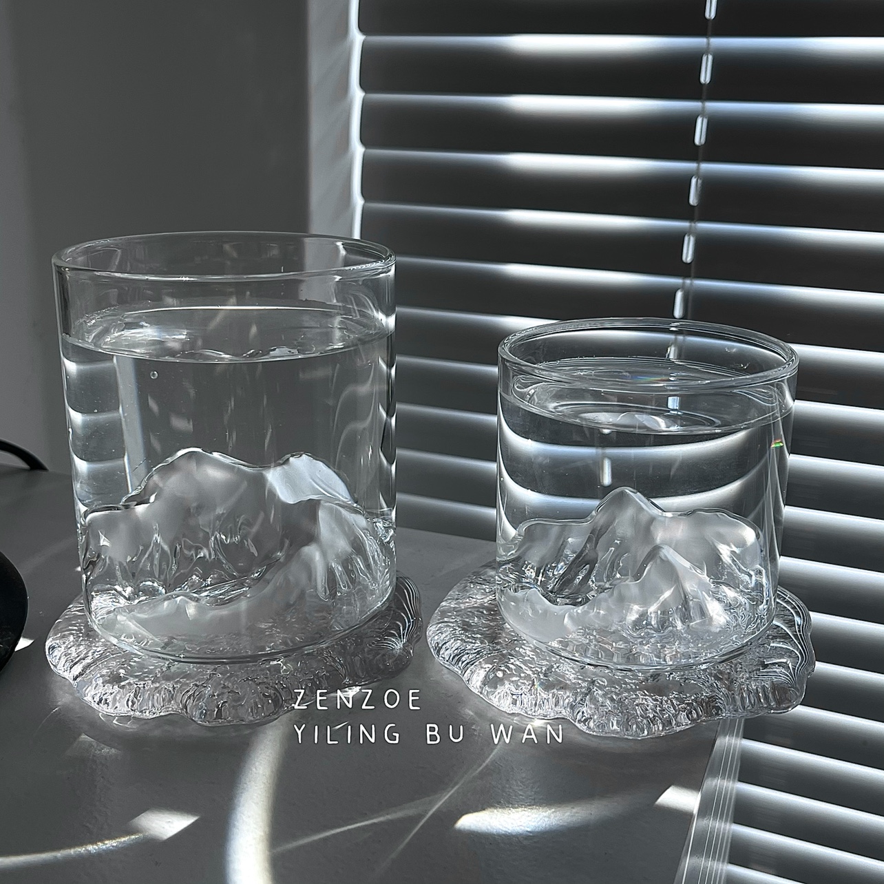 New giant look must be in irregular glazed melting ice glass cups cushion heat-resistant thickened tea cup entrusted with 100 hitch