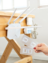 Socket fixer insert-row hook wall-mounted wall set-top box router platoon plug wire plate glue sticker free of punch