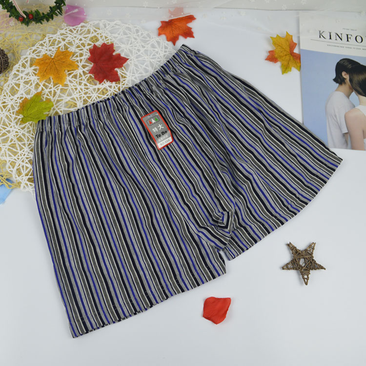 Kích thước lớn nam rộng Lycra cotton boxer quần lót eo cao thoáng khí chất béo trung và già bốn đầu quần short cha đồ lot
