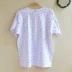 Áo nỉ nam và trung tuổi nữ áo thun cotton ngắn tay mẹ tròn cổ rộng kích thước lớn chải bông mùa hè mỏng