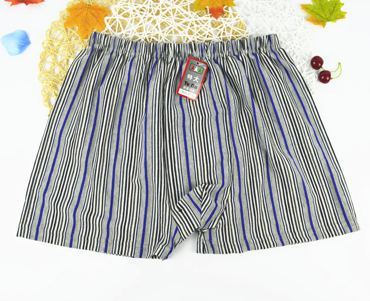 Kích thước lớn nam rộng Lycra cotton boxer quần lót eo cao thoáng khí chất béo trung và già bốn đầu quần short cha đồ lot