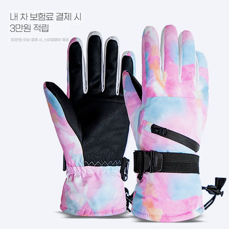 Outdoor Ski Gloves Winter genders Gardown thickened Garcotton warm waterproof Touch Screen Riding Sports Gloves Windproof