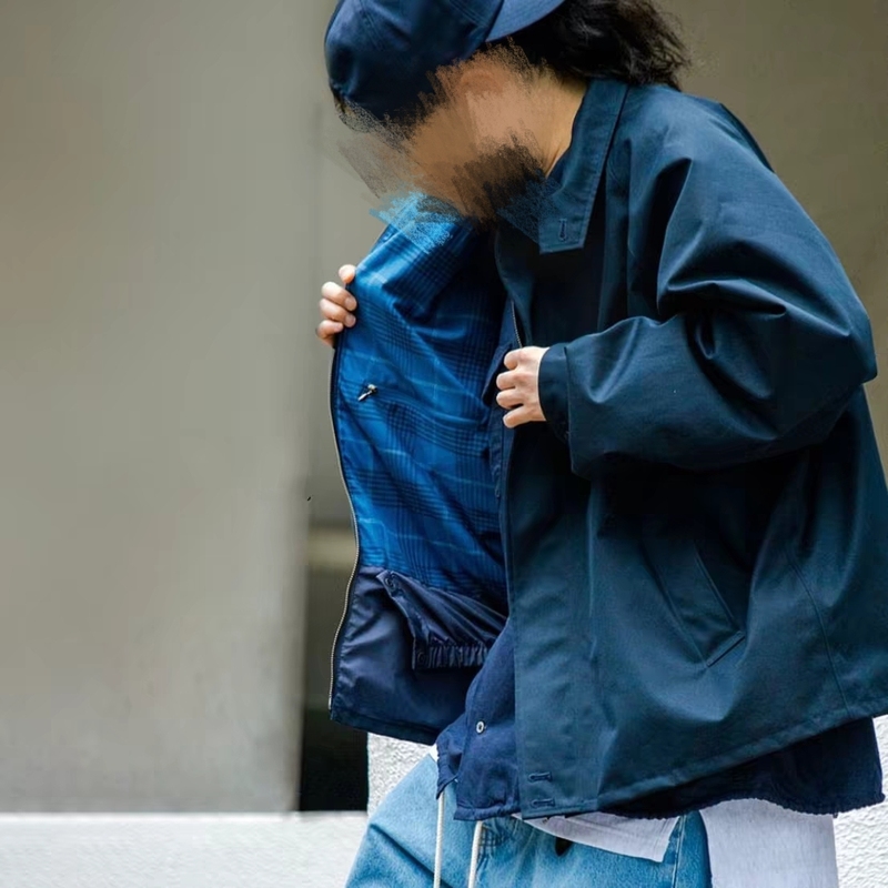 Stunning Functional Japanese-Style Stand-Up Collar Windproof and Waterproof Harrington Crew Jacket Retro Gtx Crew Jacket