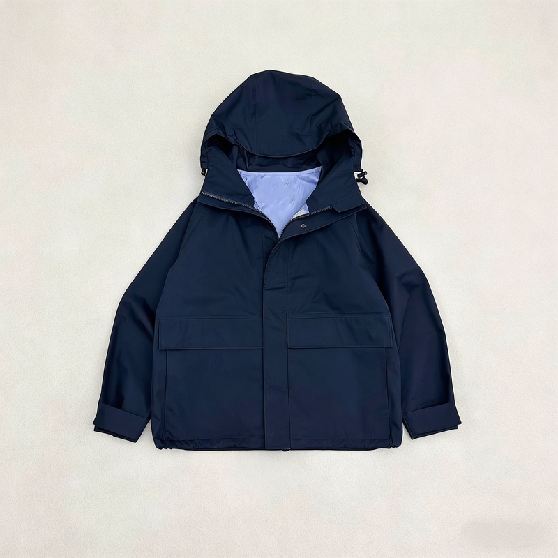 Outdoor All-Weather Laminated Jacket Co-Branded with Monocle Gore-Tex3L Cruiser Jacket, Waterproof and Windproof