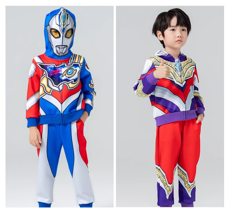2026 New Genuine Ultraman Clothing Children's Set Boys' Spring and Autumn Sports Outfit Boys' Zero Children's Clothing — 20