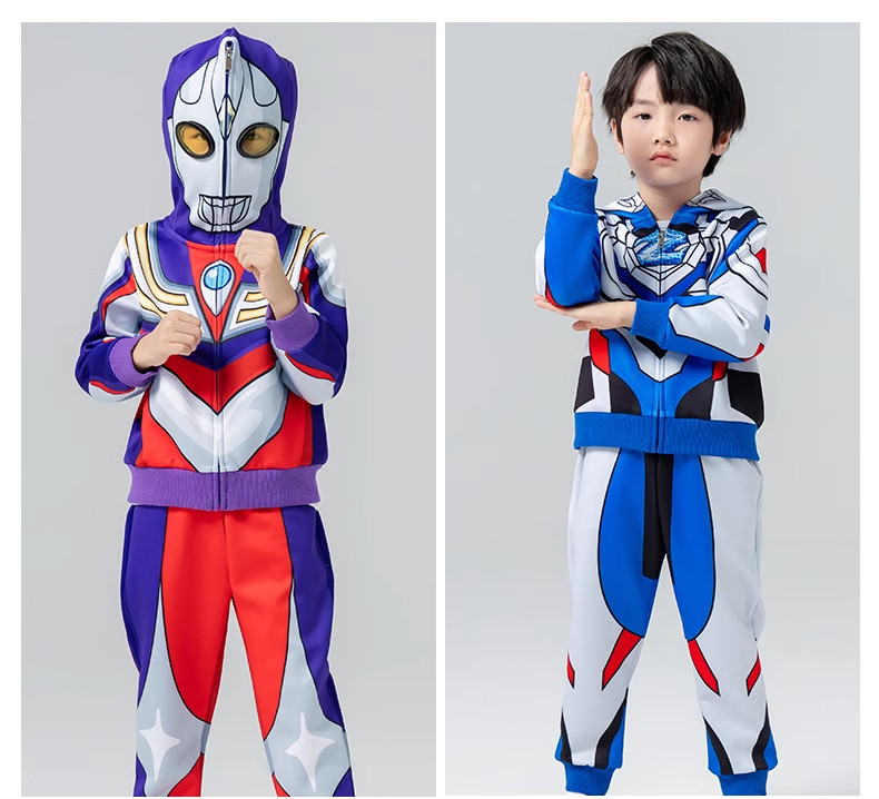 2026 New Genuine Ultraman Clothing Children's Set Boys' Spring and Autumn Sports Outfit Boys' Zero Children's Clothing — 12