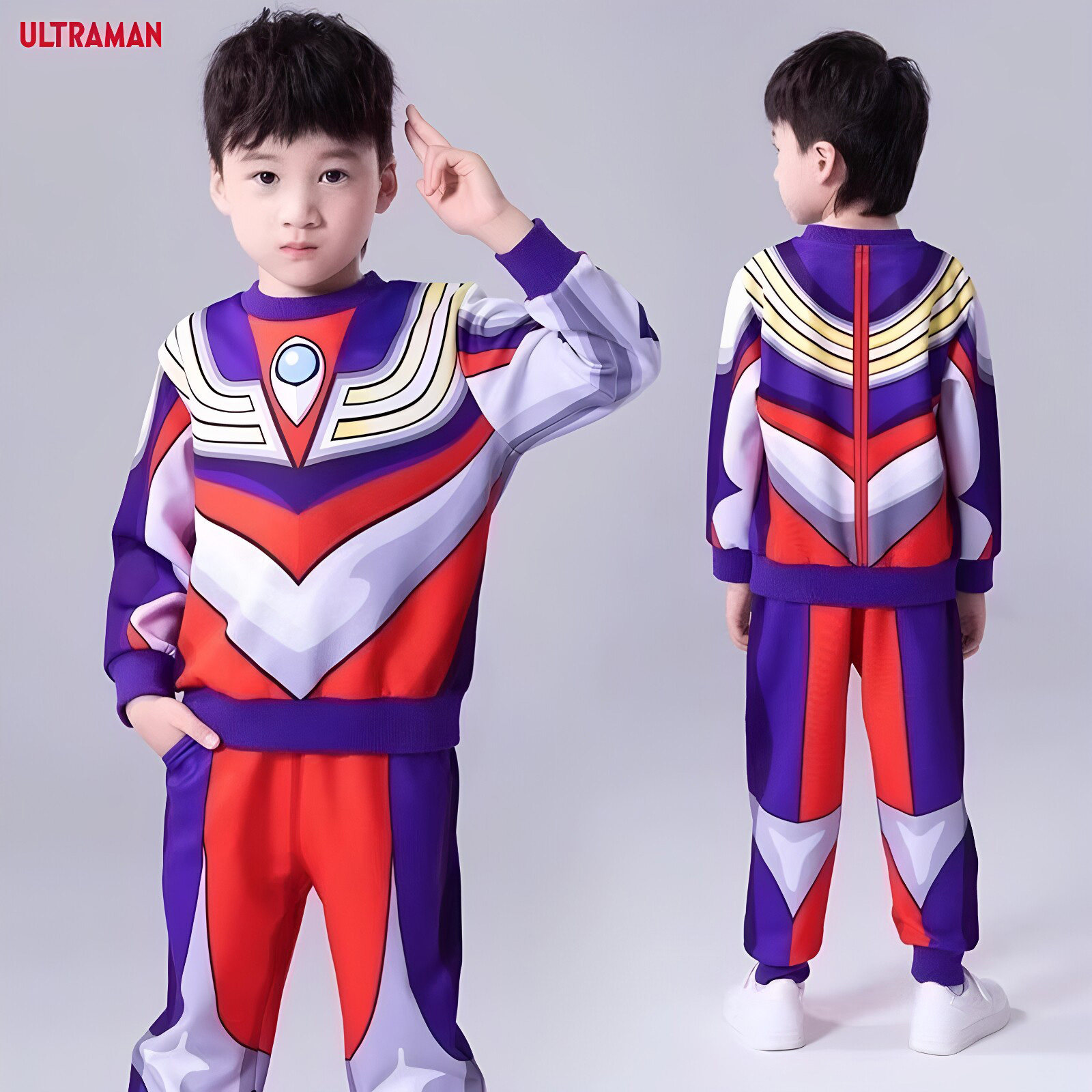 Authentic Ultraman Clothing Zero Children's Outfit Boys' Spring and Autumn Jacket Glowing Windbreaker Children's Clothing Set — 7