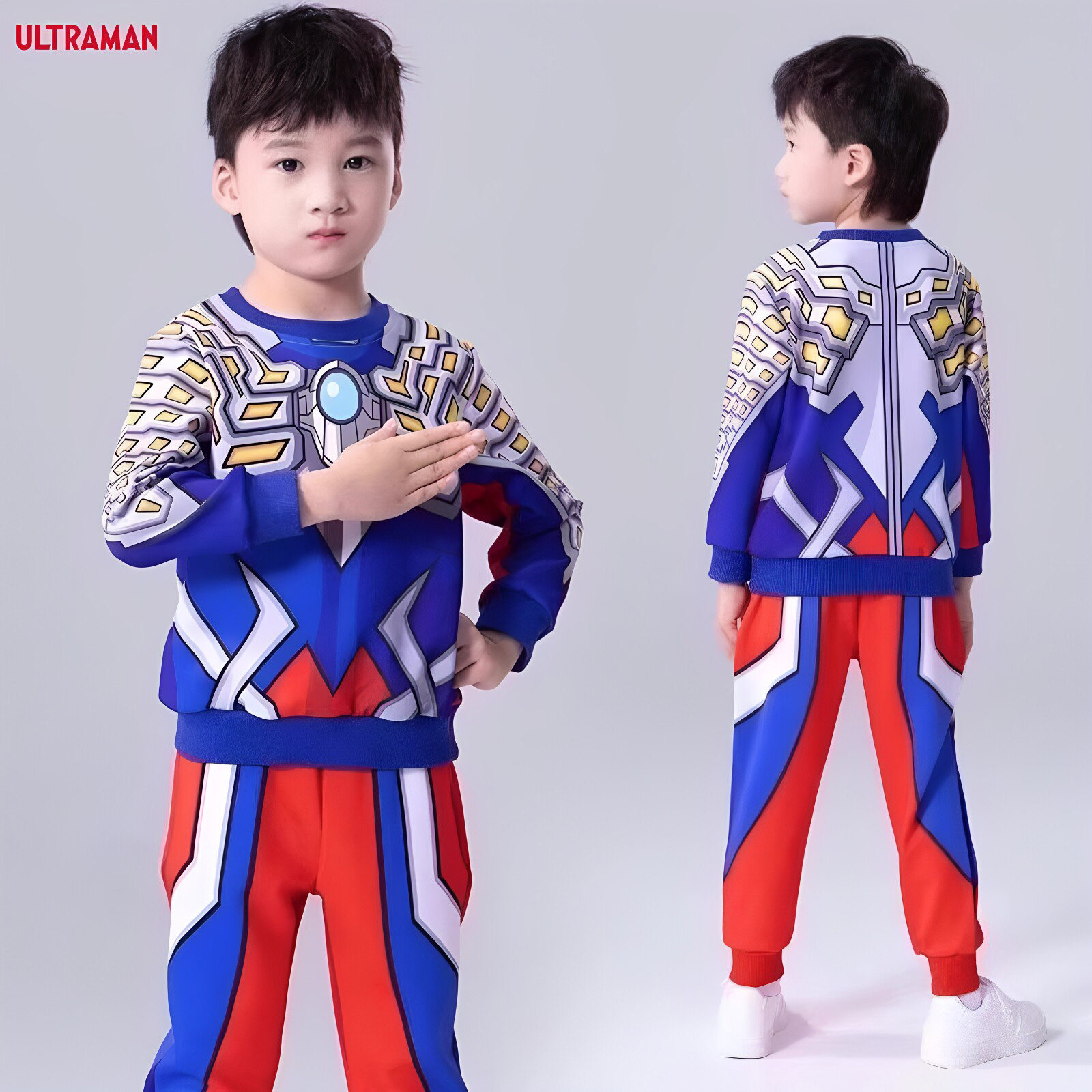 Authentic Ultraman Clothing Zero Children's Outfit Boys' Spring and Autumn Jacket Glowing Windbreaker Children's Clothing Set — 1