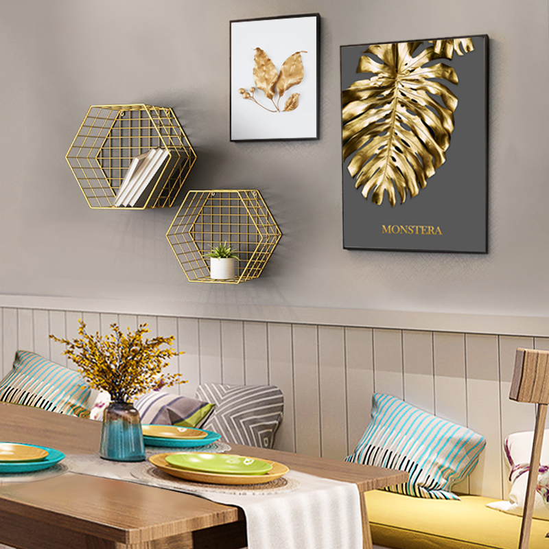 Nordic Dining Room Decoration Painting Dining Hall Wall Decoration Living Room Hanging Painting Modern Minima High-end Creative Light Lavish Frescoes