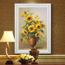 Sunflower bedroom porch wall decoration painting Dining Room restaurant mural Van Gogh oil painting European hanging painting modern Jane Europe