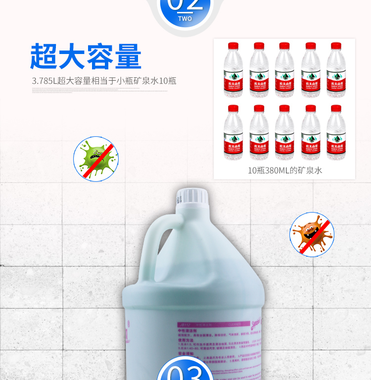Baiyun JB112 trung tính đa năng chất tẩy rửa đa năng chức năng tẩy rửa nước xanh khử trùng sàn khách sạn - Trang chủ nước tẩy kính nhà tắm	