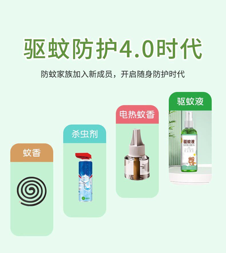 Репелленты 金童驱蚊液喷雾剂随身便携温和长效驱蚊家用户外防蚊水清凉花露水