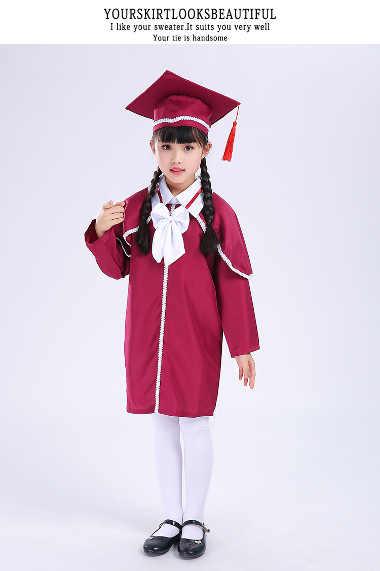 Trang phục trẻ em mẫu giáo nhỏ trang phục học sinh tiểu học học sinh trung học cơ sở học sinh tốt nghiệp trang phục cử nhân quần áo hiệu suất quần áo quần áo bé trai