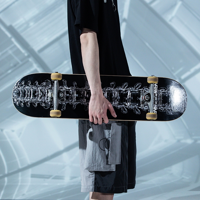 RADBOARD concealer joint professional double-warped skeletal board whole black children's adult scooter
