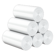 White garbage bag hotel commercial room special disposable flat mouth thickened small plastic bag transparent 2920