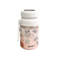 Creative glass large capacity womens 1000ml office high-end tea cup with tea partition portable drinking cup 2288