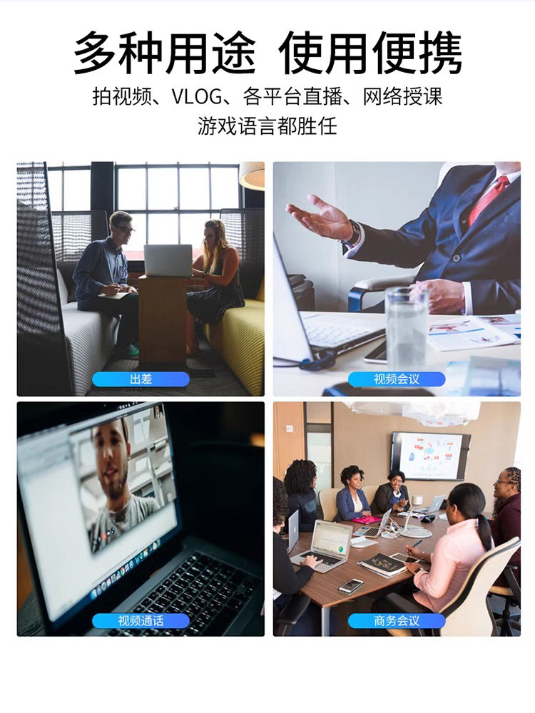 Lavalier Microphone USB Desktop 3.5 Laptop Gaming Microphone Recording Conference Radio Amplifier 2913