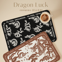 Dragon New Year placemat light luxury high-end anti-scalding tablecloth napkin pvc waterproof and oil-proof no-wash insulated table mat 2592