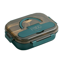Stainless steel insulated lunch box large-capacity lunch box for office workers special lunch box for lunch in canteen five-compartment male 668