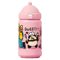 cocomango childrens insulated cup small green hat straw dual-use cute woman high face value gift water glass 2721