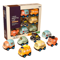 Childrens car toy set inertia non-return boy baby model resistant to fall 1 to 3 years old female gift 2273