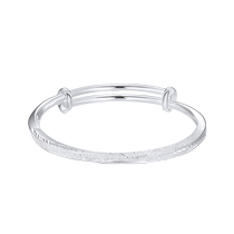 Chinese jewelry frosted leaf bracelet sterling silver Möbius bracelet pure silver birthday gift for girlfriend 937C1