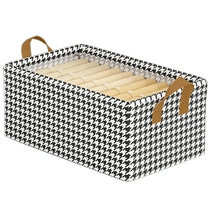 Clothes storage box wardrobe layered organizing box fabric clothing pants folding storage cabinet basket artifact Huanghe 1117