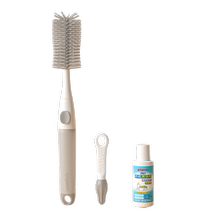 Pigeon bottle washing brush set baby water cup bottle sponge nipple brush rotating nylon brush silicone 391
