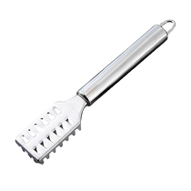 Fish scale scraper household stainless steel scale scraper multifunctional fish scale remover fish killing knife professional fish belly knife 1648
