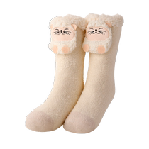 Warm Foot Theorizer Fever Socks Winter Bed To Sleep With Girls Winter Christmas Plush Warm Feet Palate Cover 3324