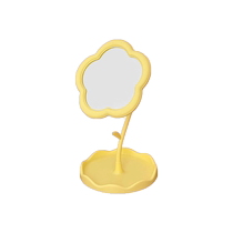 Tengxuan ins flower makeup mirror girly heart desktop dresser student dormitory portable makeup mirror 1563