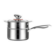 316 stainless steel milk pot household non-stick uncoated baby food supplement snow pan instant noodles steaming soup pot 2351