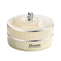 Snack Containing Box High Face Value Fruit Tray Living Room Tea Table Home Light Lavish Rotating Candy Pan Dried Fruit Containing 668