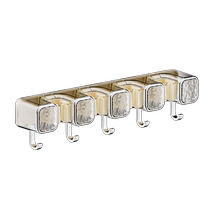 Wall-mounted mop clip without punching broom and mop hook bathroom mop rack fixed storage rack behind the door 723