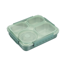 316L stainless steel lunch box large capacity lunch box set for office workers with compartments for lunch in canteen 2467