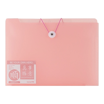 a4 file bag multi-layer primary school students use insert test paper organizing artifact junior high school student book clip classification test paper clip paper information book storage bag accordion bag transparent file bag 424