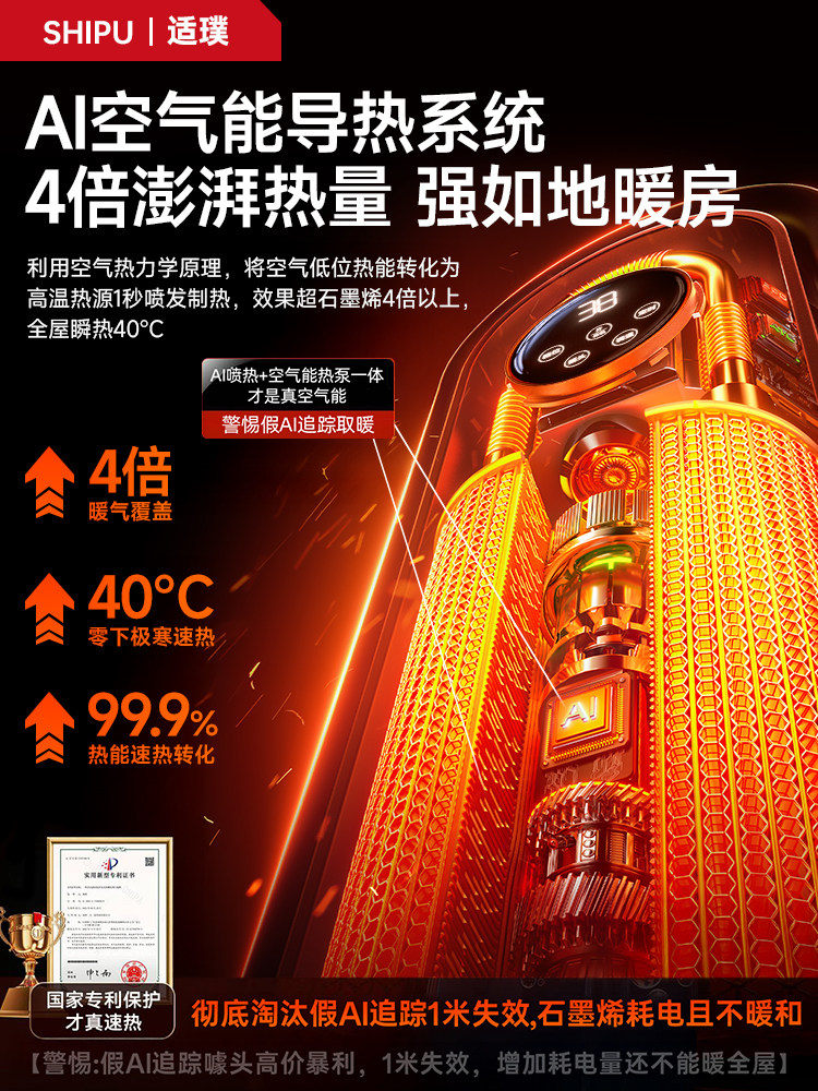 Heater 2025 New Model Fan Heater for Home Use, Large Area Energy-Saving Electric Heater, Bathroom Heating Device 3515