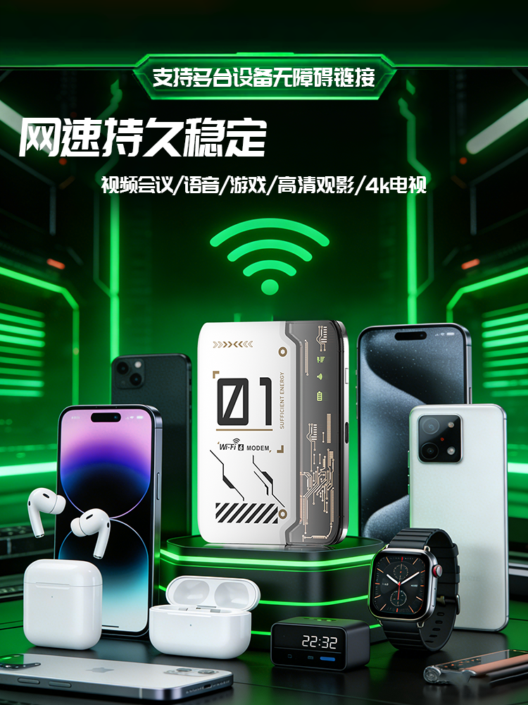 Portable Wifi 6 Wireless Network 2026 New Model Mobile Data Nationwide Universal High-End Portable Smart Home Internet Car Router Hotspot Official Genuine Flagship Store-2504