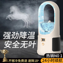 Air conditioning fan cooling office desktop electric fan silent 2024 vertical small dormitory bladeless fan 1766