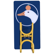 No punching bathroom toilet basin rack basin hook bathtub bath basin hanging basin rack basin storage rack Huanghe 1117